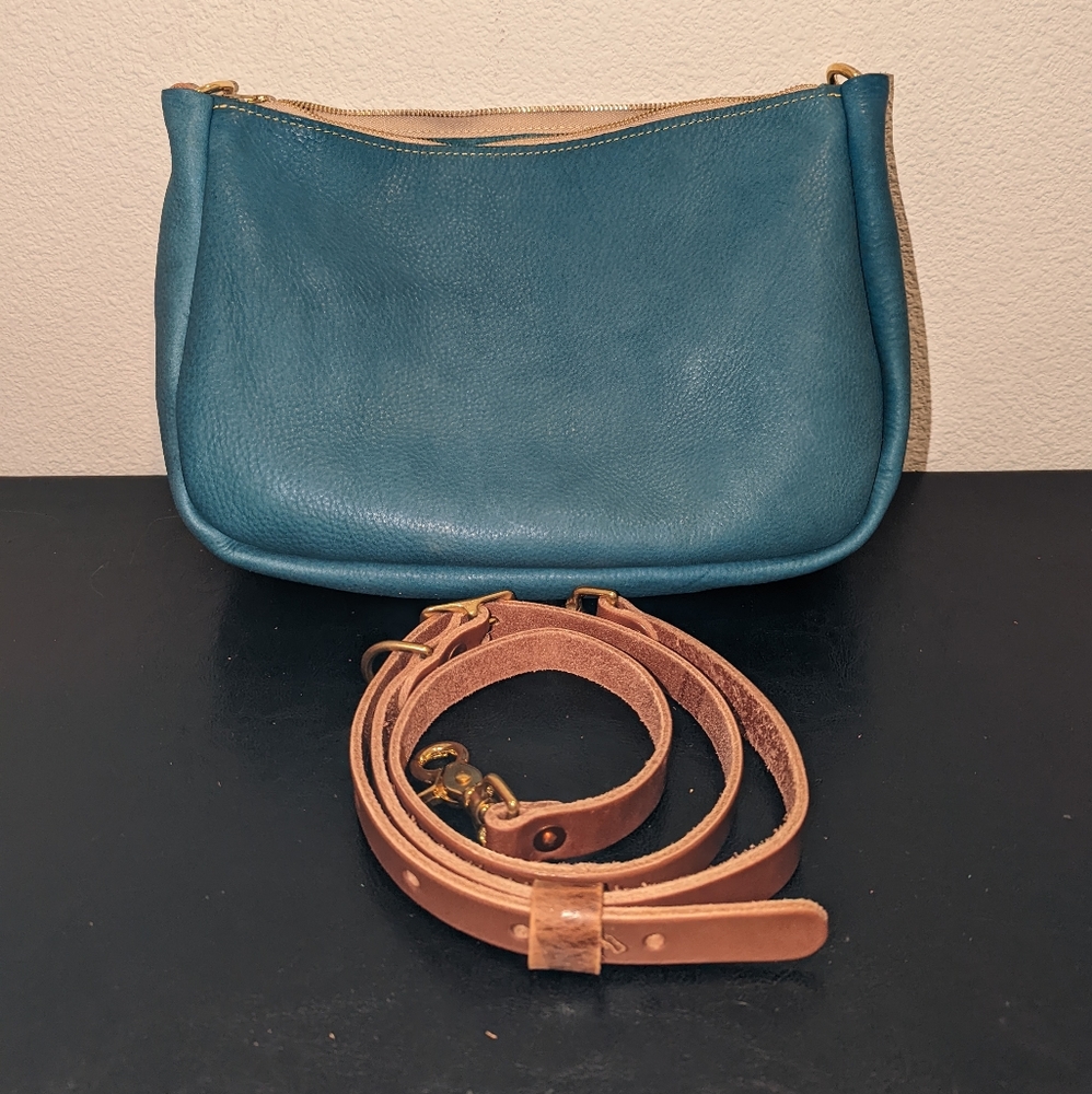 KMM Italian Blue Crossbody Bag - Like New
